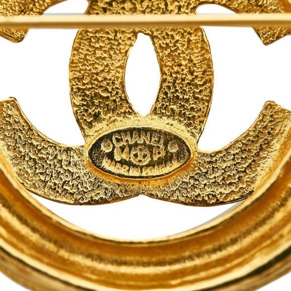 CHANEL coco mark brooch gold plated ladies - Picture 3 of 3